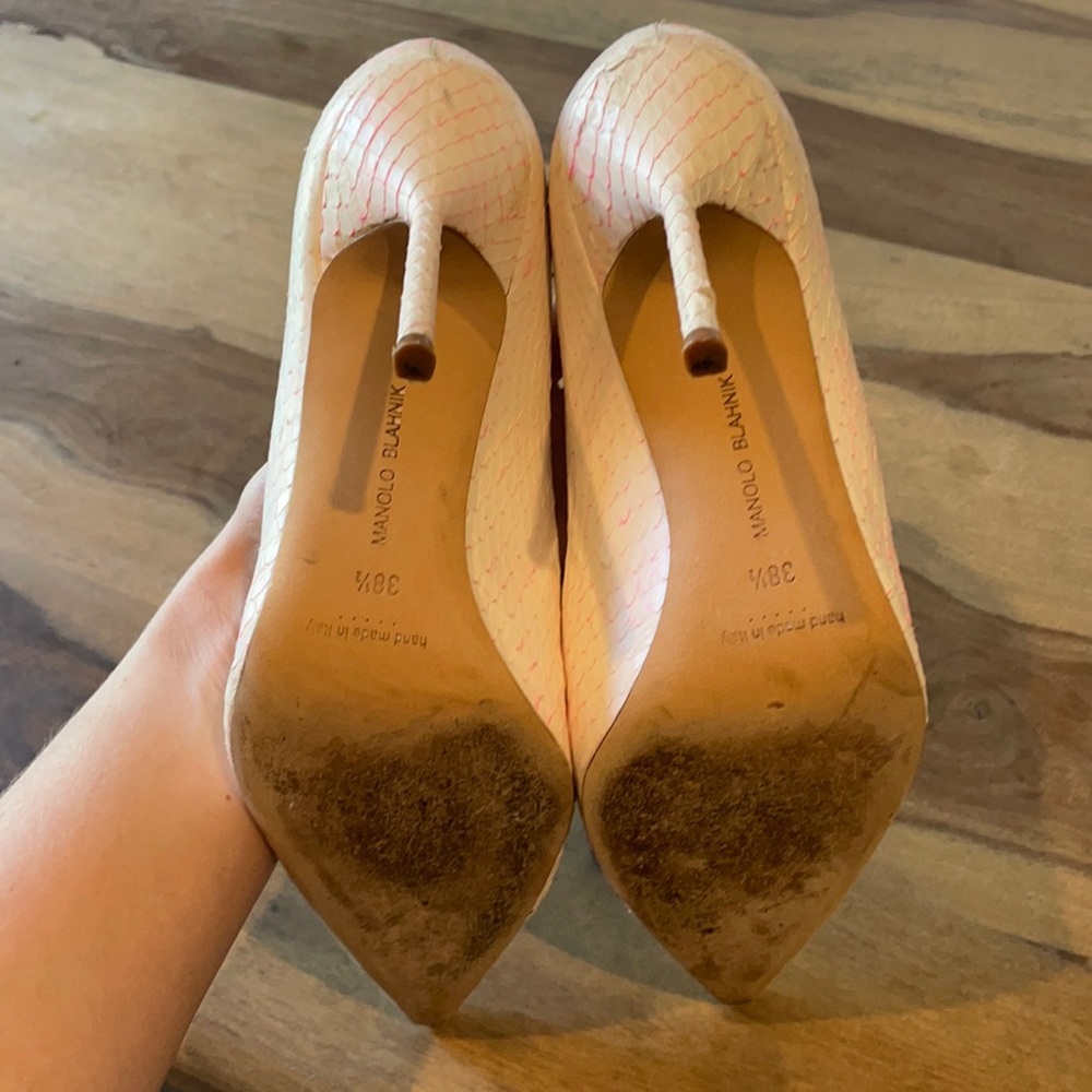 Manolo Blahnik Bb Python Pumps - image 6